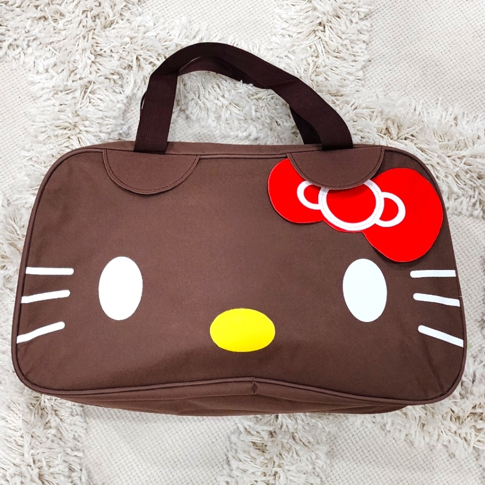 🆕️ Brown Hello Kitty Duffle/ Weekender Bag